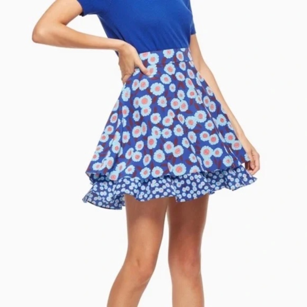 Kate Spade Tangier Floral Silk Skirt